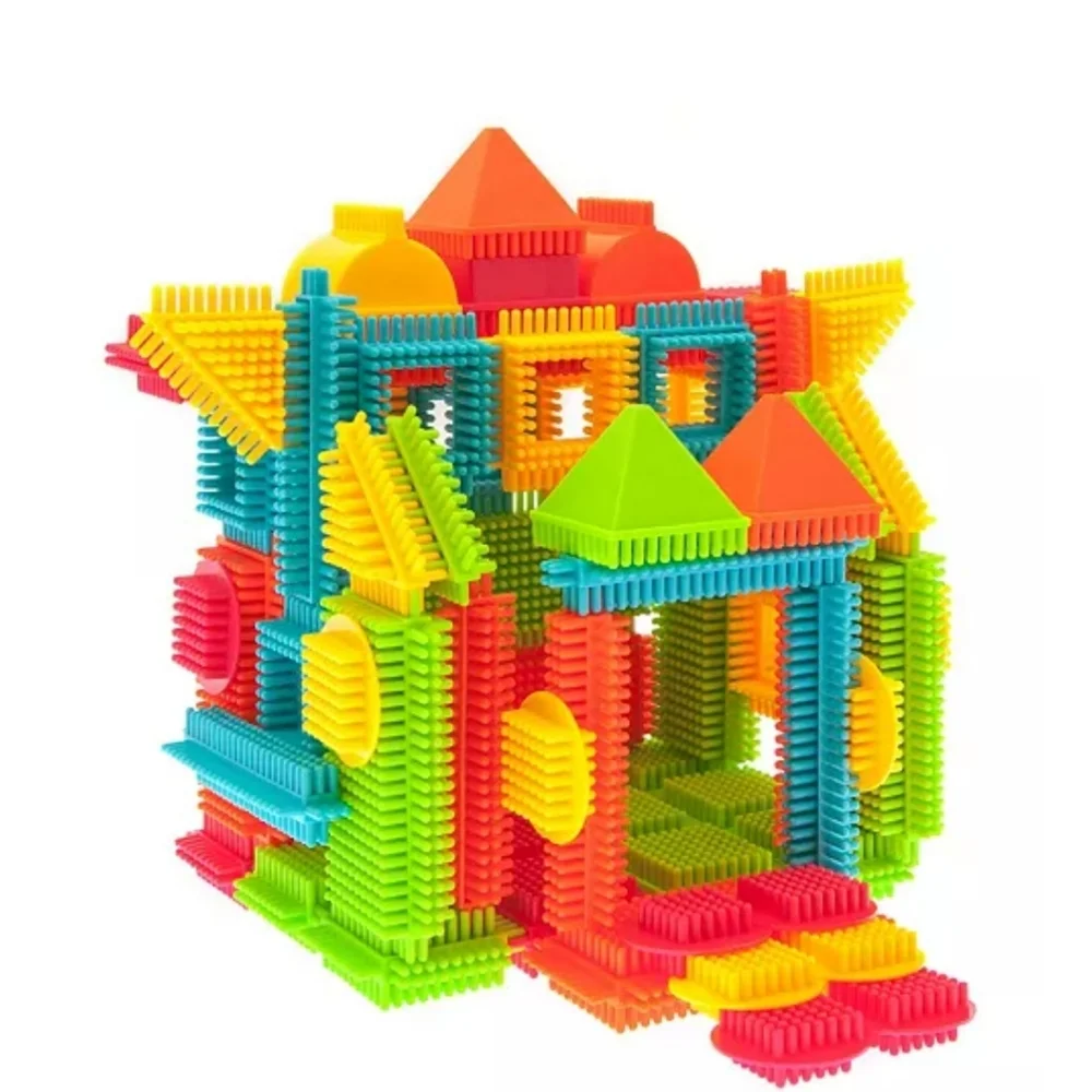 PicassoTilesBristle Shape 3D Building Y2KBlocks Tiles Construction Toy Set 120Pc